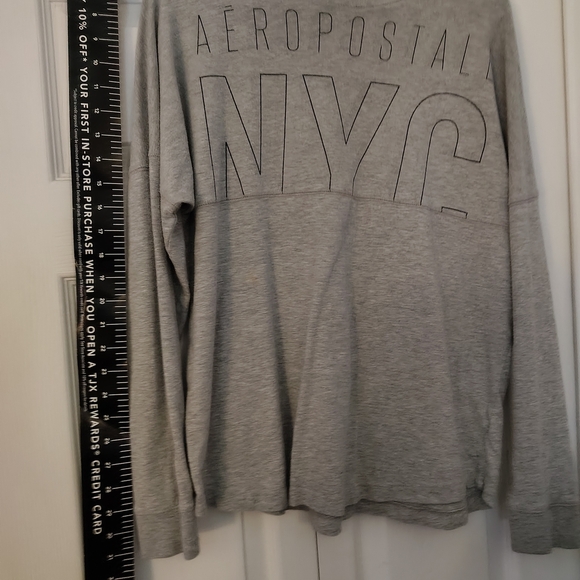Aeropostale Gray Long Sleeve Shirt - Picture 2 of 6